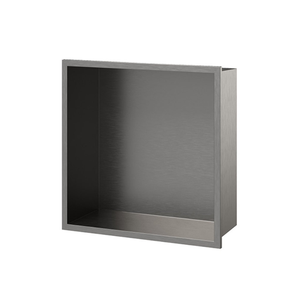 Product cut out image of the Abacus Elements Matt Anthracite 320mm Shower Niche EMSU-SS86-3232